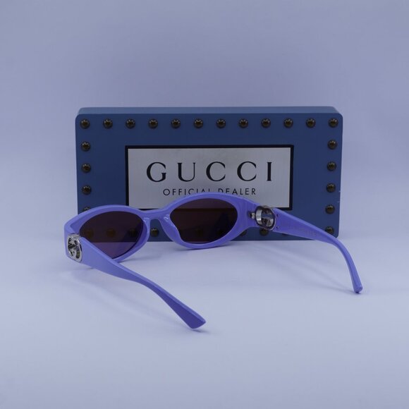 Gucci GG1662SA 003 Oval Sunglasses - Lilac